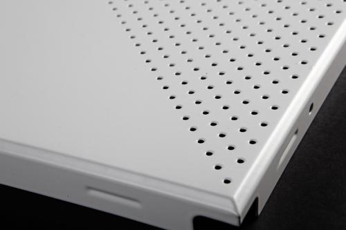 Perforated ceiling panel (10)